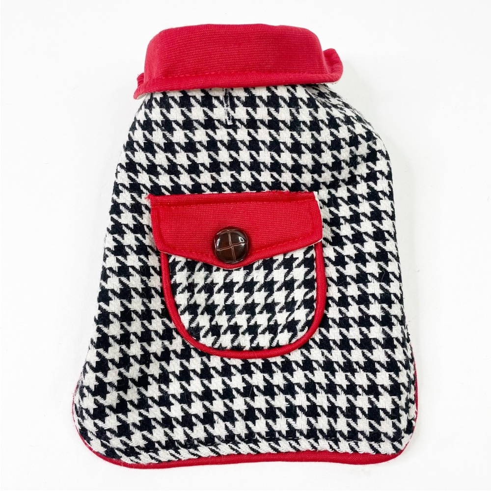Houndstooth Velcro Small Dog Sweater